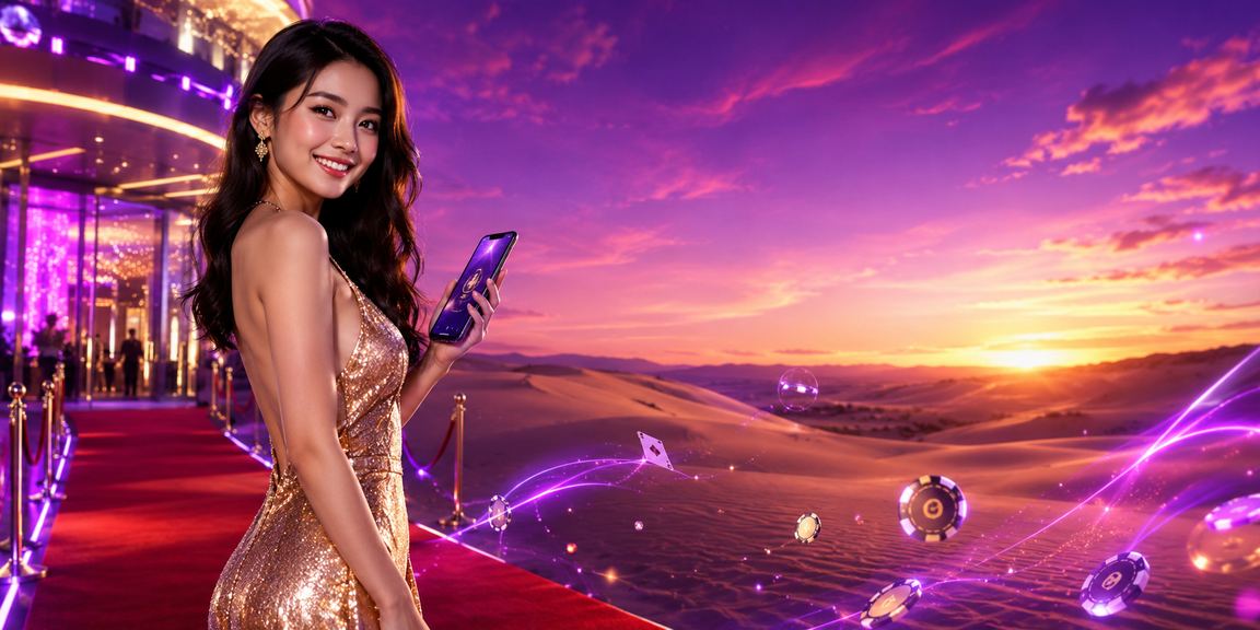 Không khí cá cược sôi động về đêm tại Mũi Né với ánh đèn neon đặc trưng